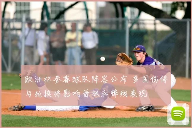 欧洲杯参赛球队阵容公布 多国伤停与轮换将影响晋级和锋线表现